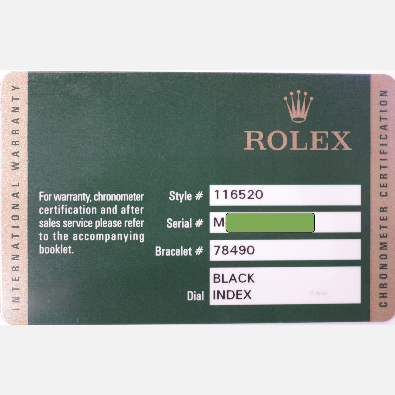 Rolex Daytona 116520 N.O.S New Old Stock rolex-daytona-116520-NOS-9