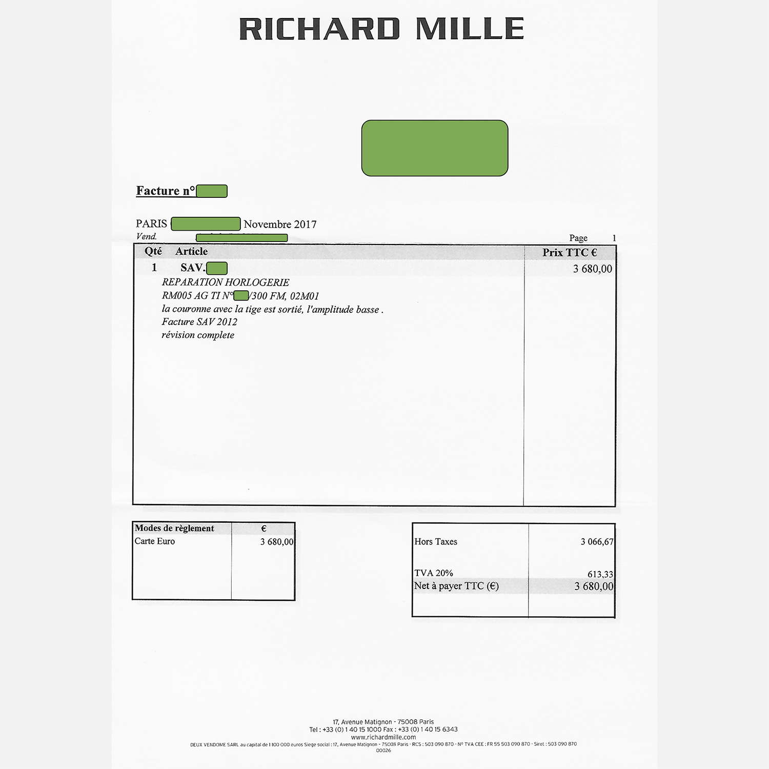 Richard Mille RM005 Felipe Massa Limited Edition 300 ex. RichardMilleRM005FelipeMassa-10