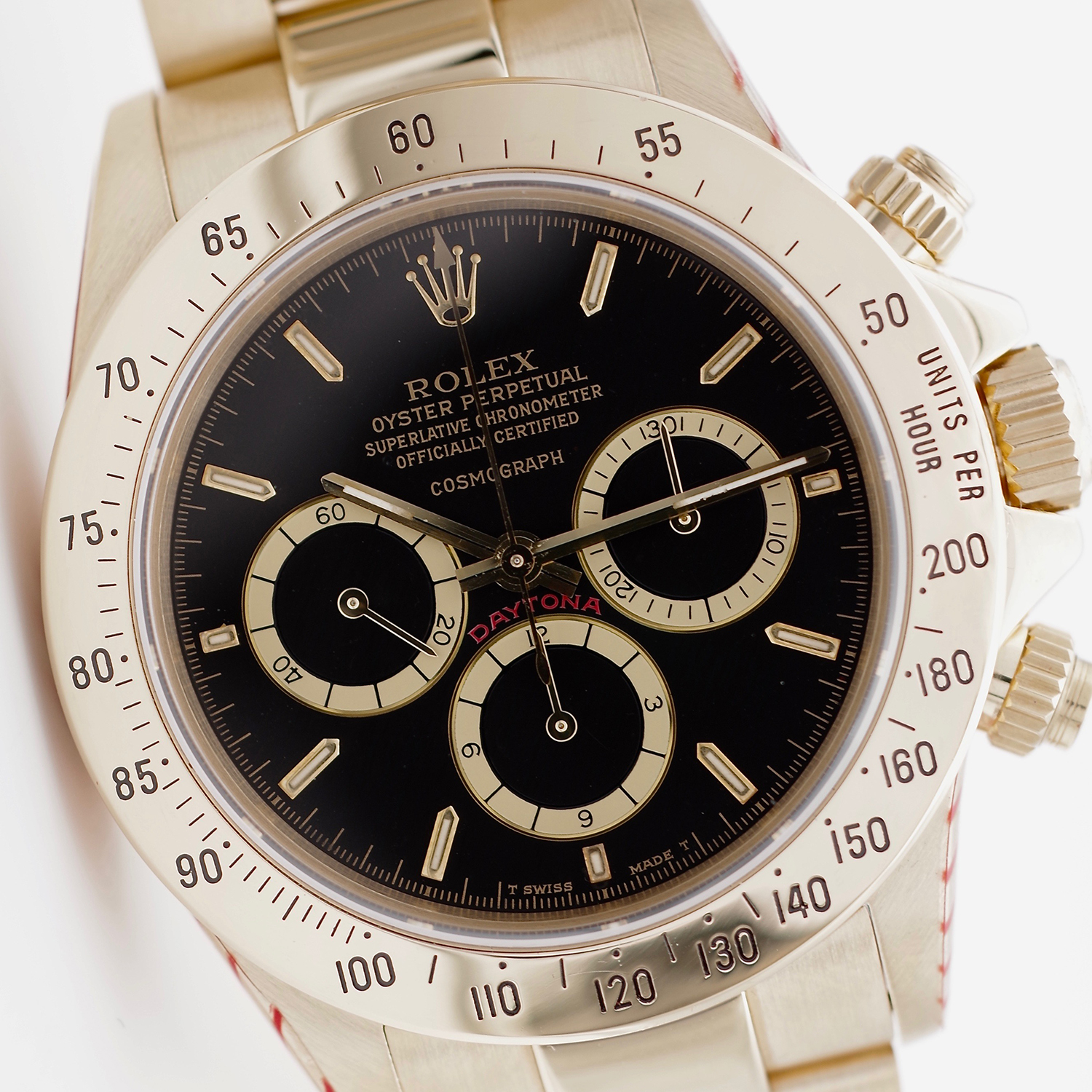 Rolex Daytona 16528 floating dial unpolished 1988 serial R rolex-daytona-16528-floating-R-8