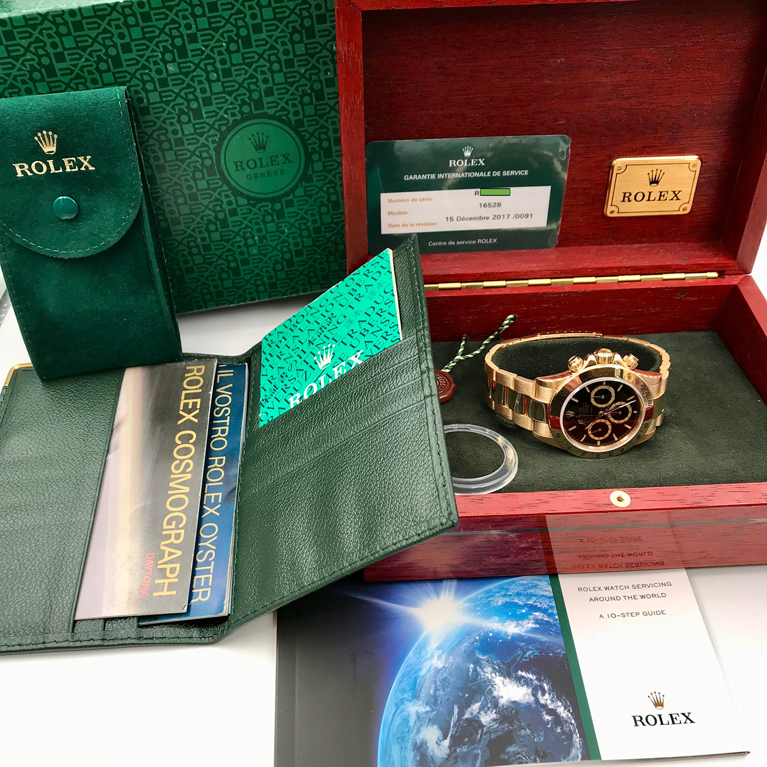 Rolex Daytona 16528 floating dial unpolished 1988 serial R rolex-daytona-16528-floating-R-12