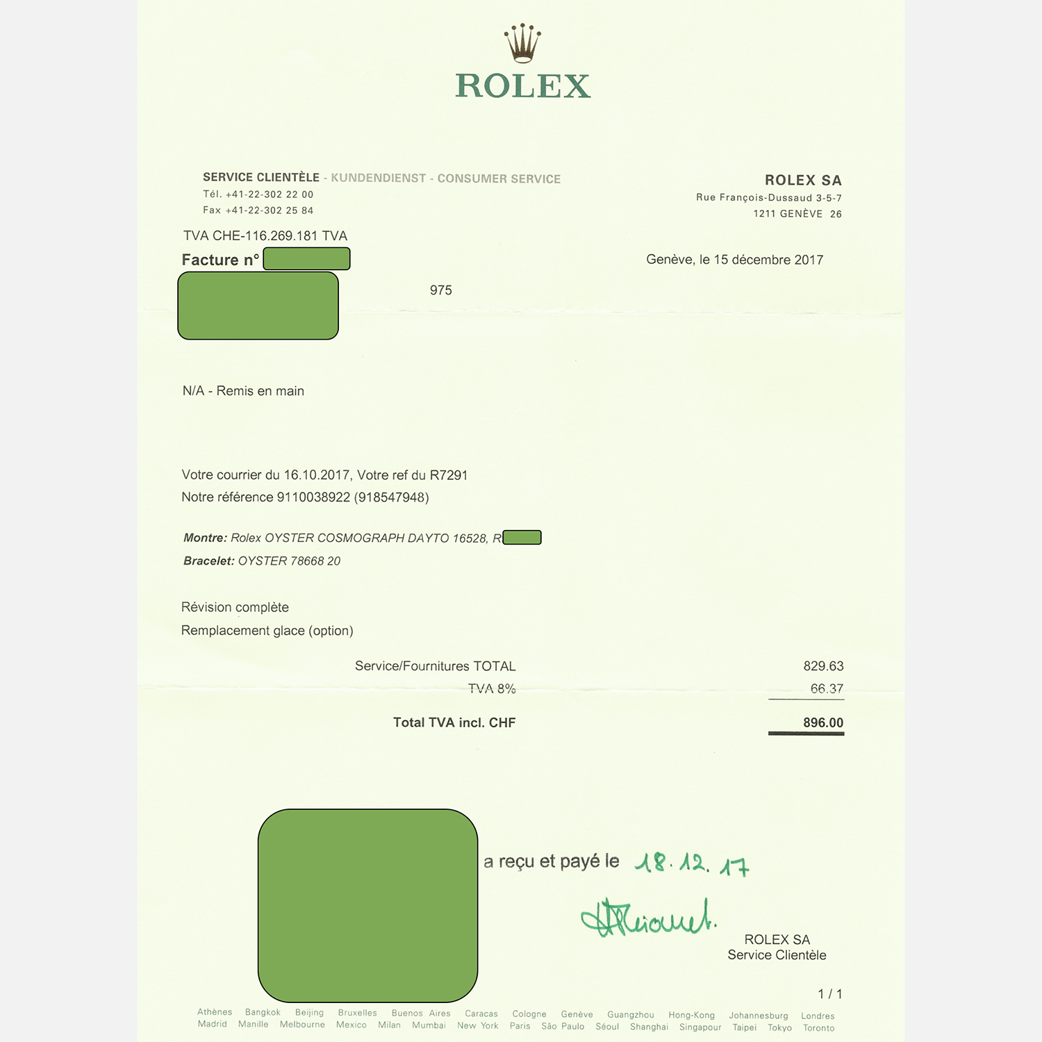 Rolex Daytona 16528 floating dial unpolished 1988 serial R rolex-daytona-16528-floating-R-13