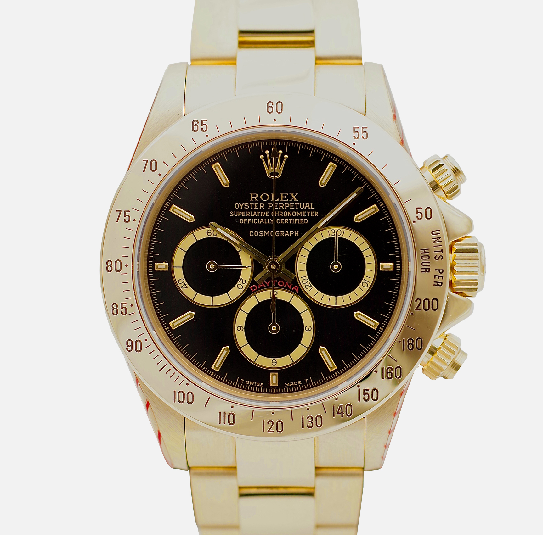 Rolex Daytona 16528 floating dial unpolished 1988 serial R