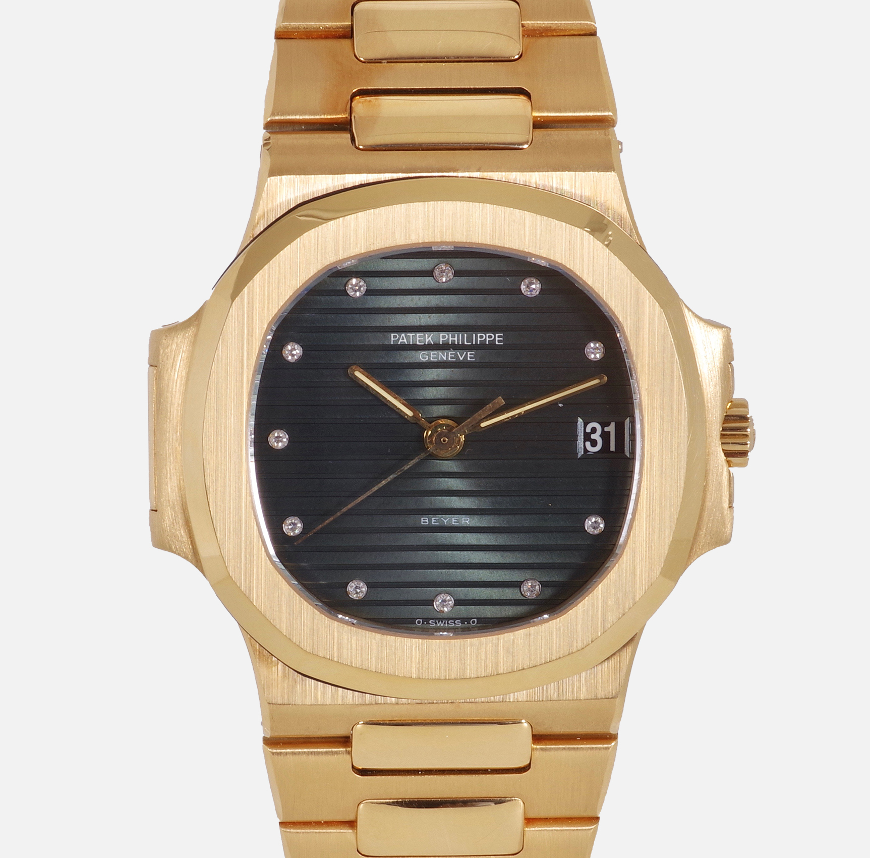 Patek Philippe Nautilus 3800 18k Yellow Gold BEYER dial - MMC Riviera