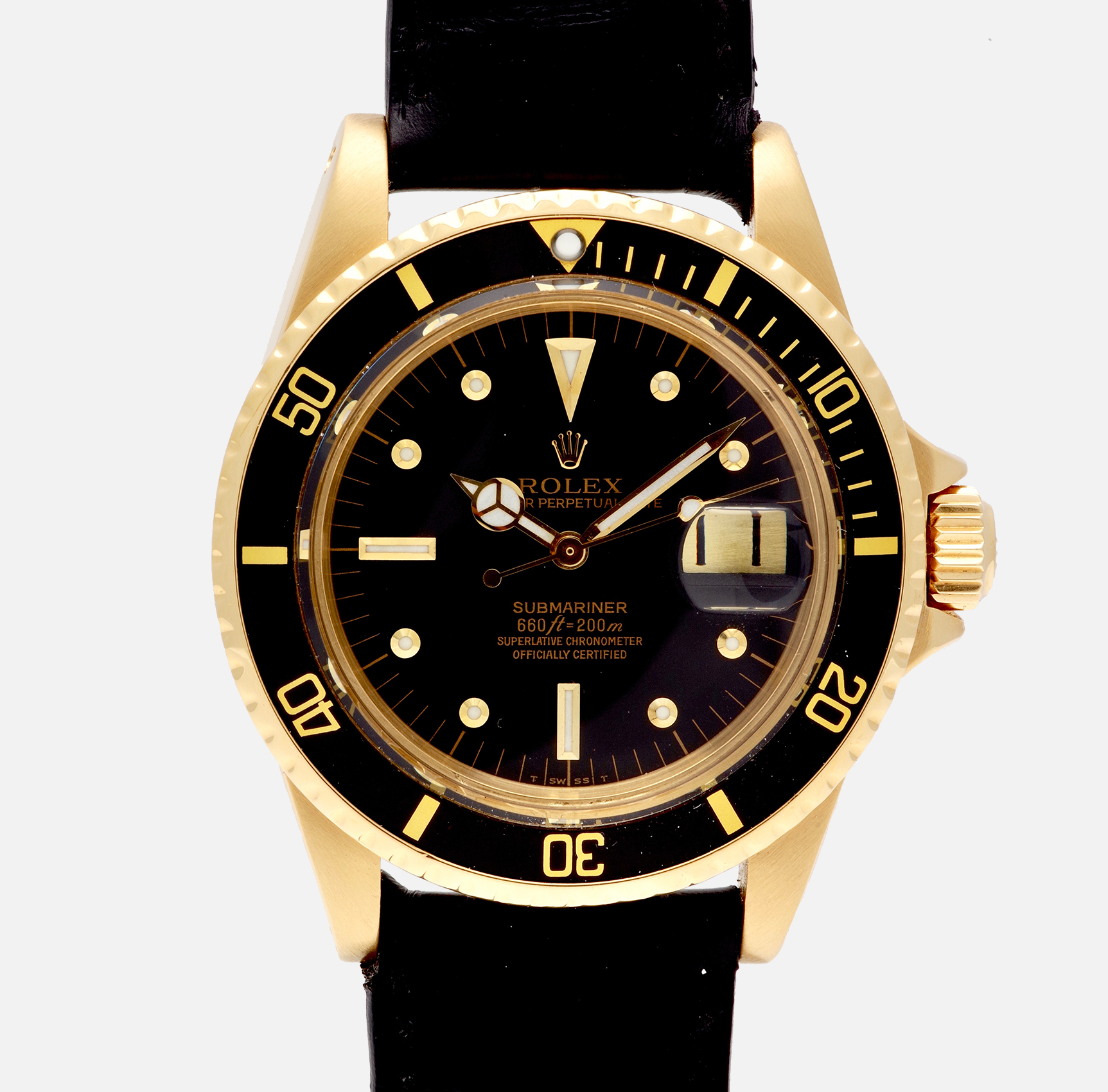 Rolex Submariner 1680/8 Black dial on strap