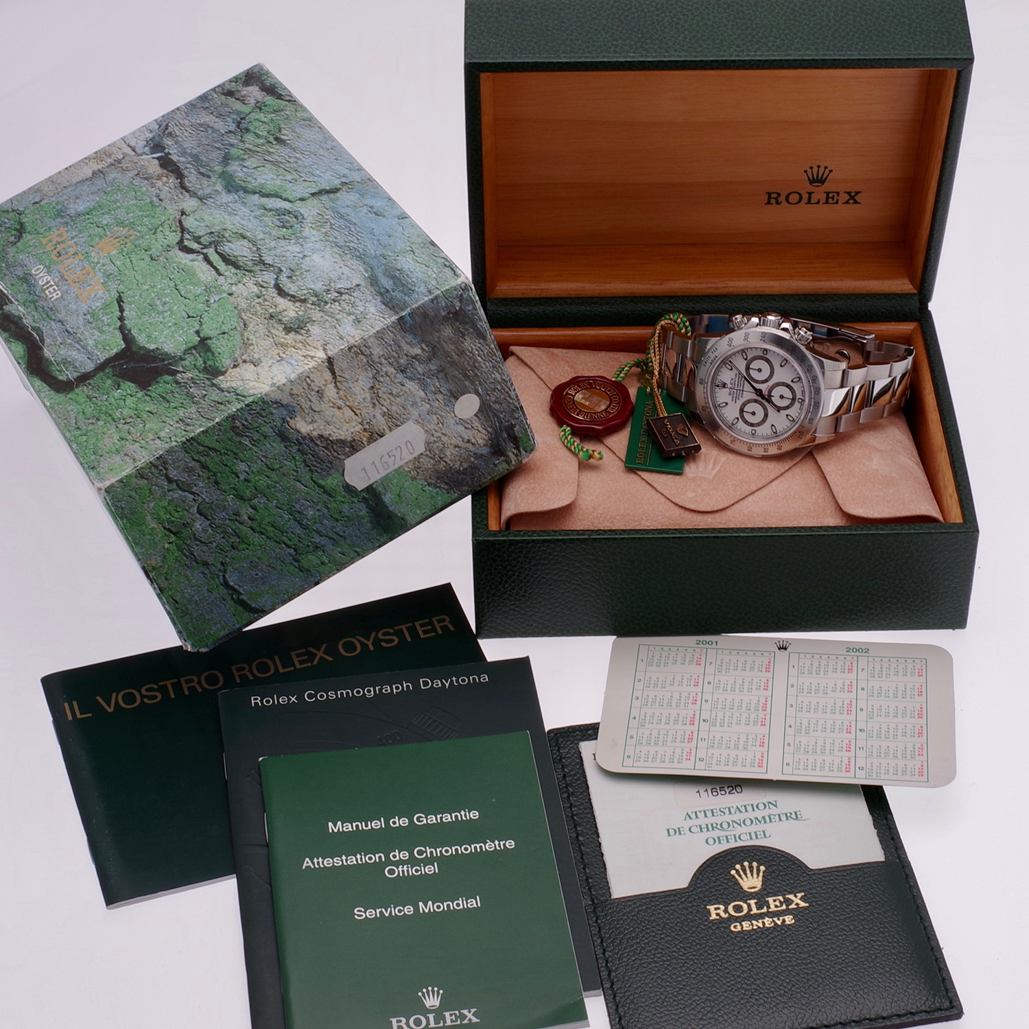 Rolex Daytona 116520 NOS New Old Stock 2001 rolex-daytona-116520-serieK-2002-9