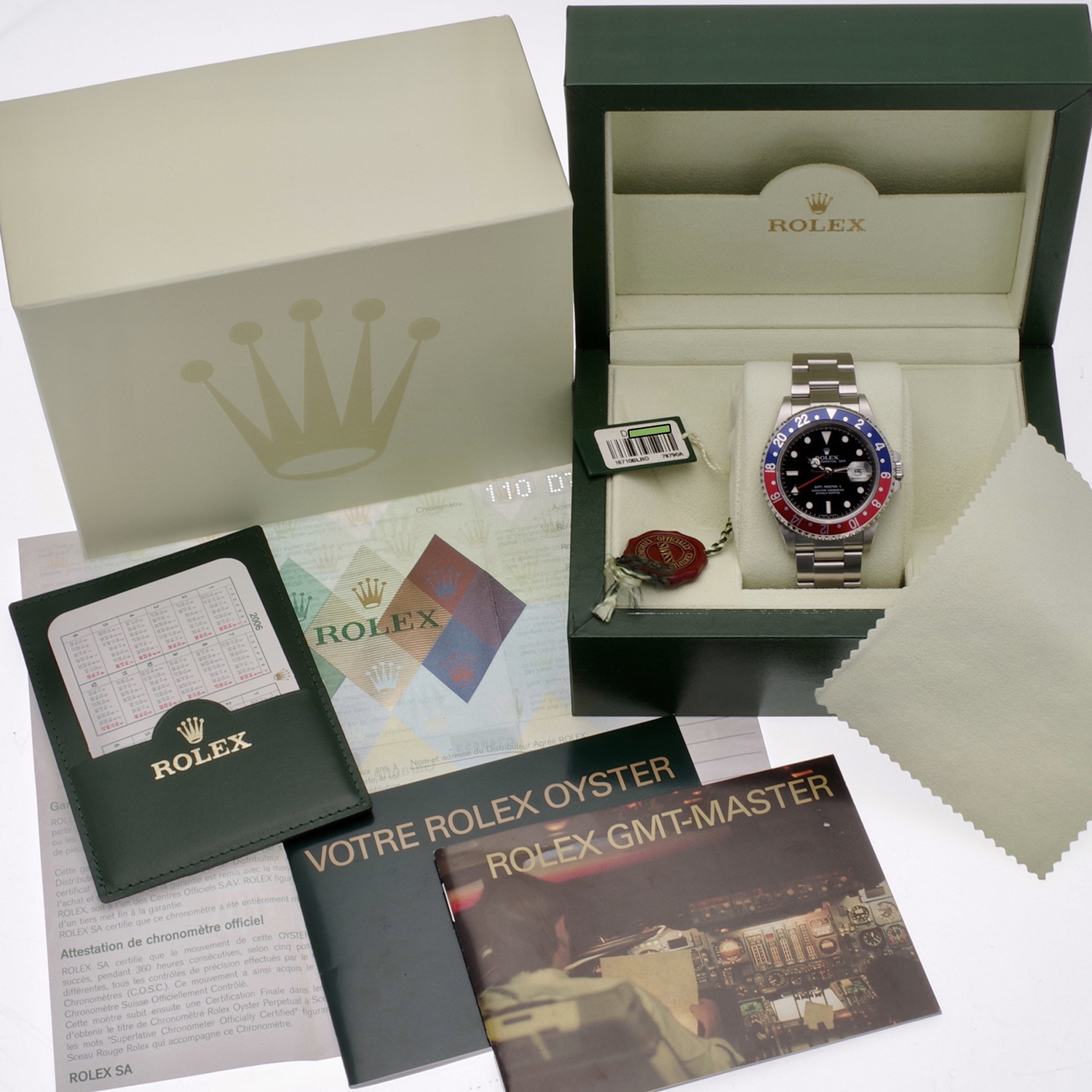 Rolex GMT-Master II 16710BLRO Stick dial 2006 D series rolex-gmtmasterII-16710BLRO-sérieD-11