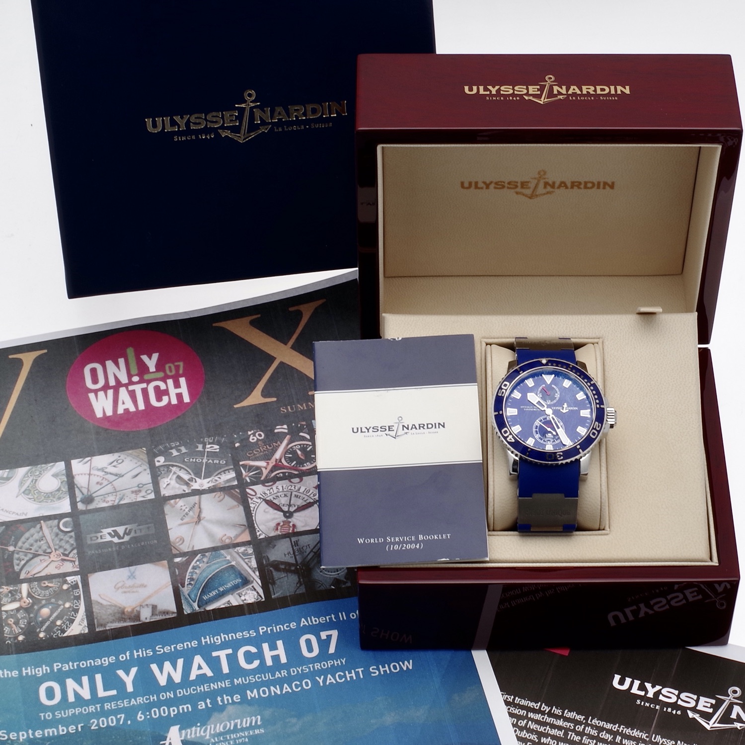Ulysse Nardin Maxi Marine Diver Pièce unique Only Watch Monaco 2007 ulysse-nardin-maxidiver-onlywatch-2007-15