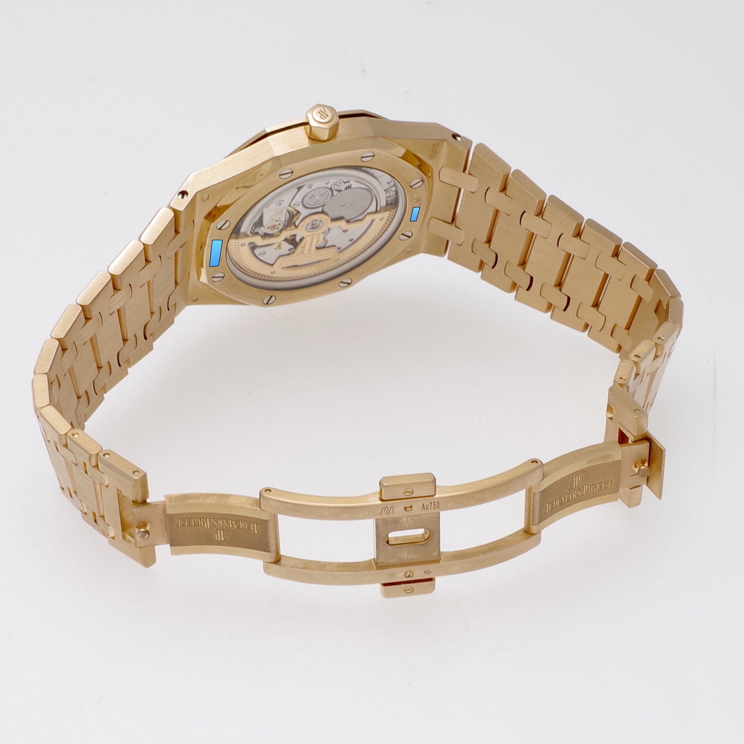 Audemars Piguet Royal Oak 15202OR Rose gold Extra thin Blue dial AP-royaloak-15202ORR-2014-4