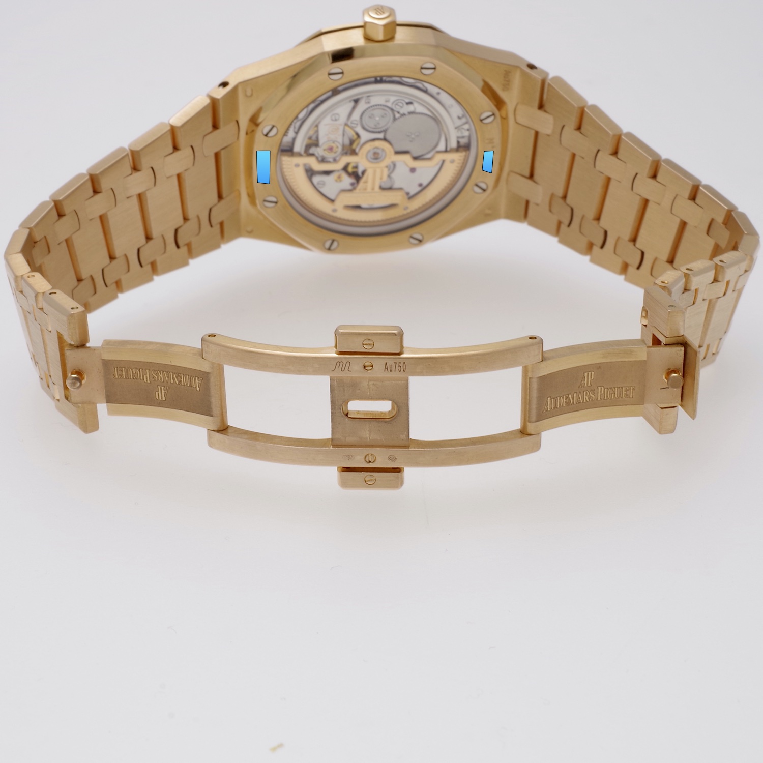 Audemars Piguet Royal Oak 15202OR Rose gold Extra thin Blue dial AP-royaloak-15202ORR-2014-5