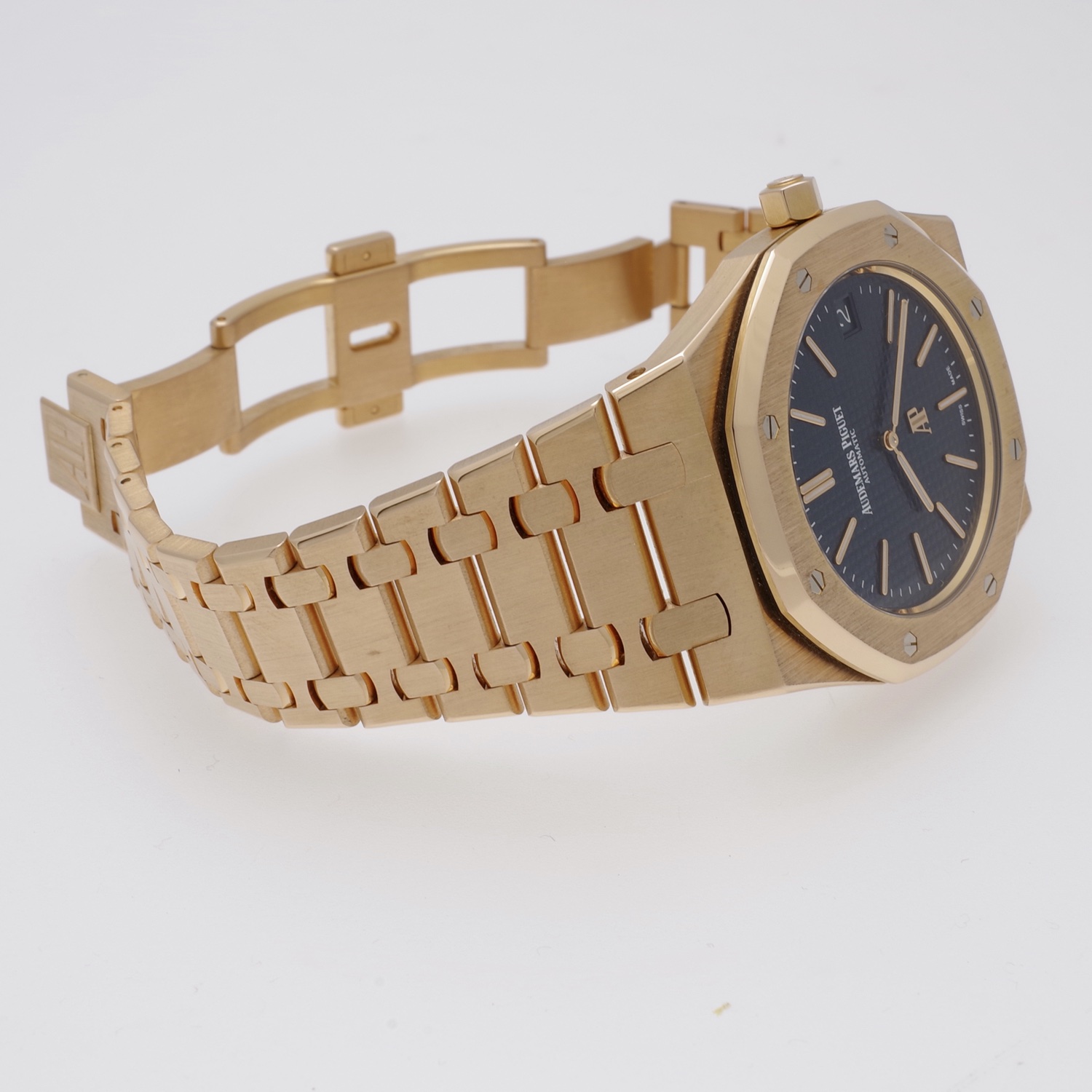 Audemars Piguet Royal Oak 15202OR Rose gold Extra thin Blue dial AP-royaloak-15202ORR-2014-6