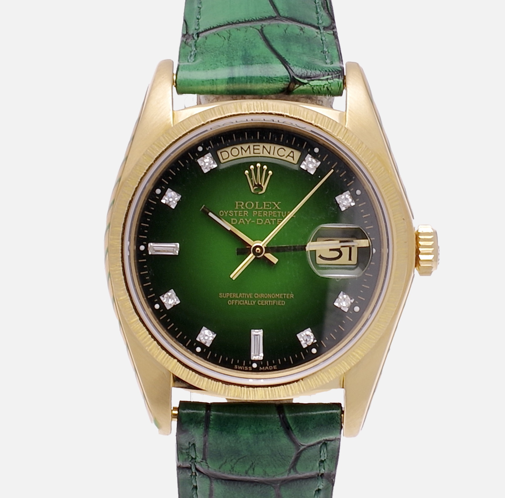 Rolex Day Date 18078 green dial 1978 