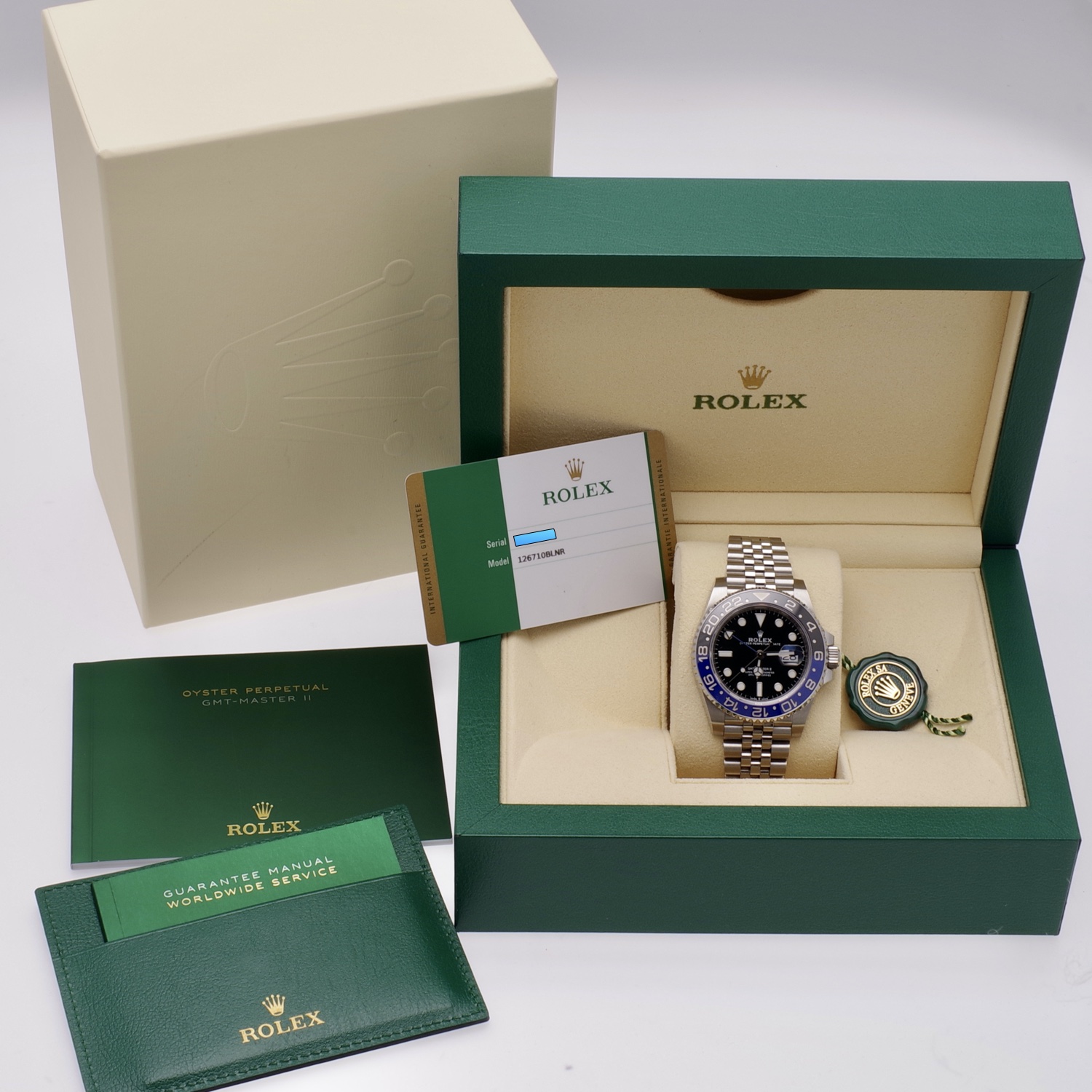 Rolex GMT-Master II 126710BLNR Batman Bracelet Jubilé Fullset like new 2020 rolex-gmtmaster2-126710blnr-06-8