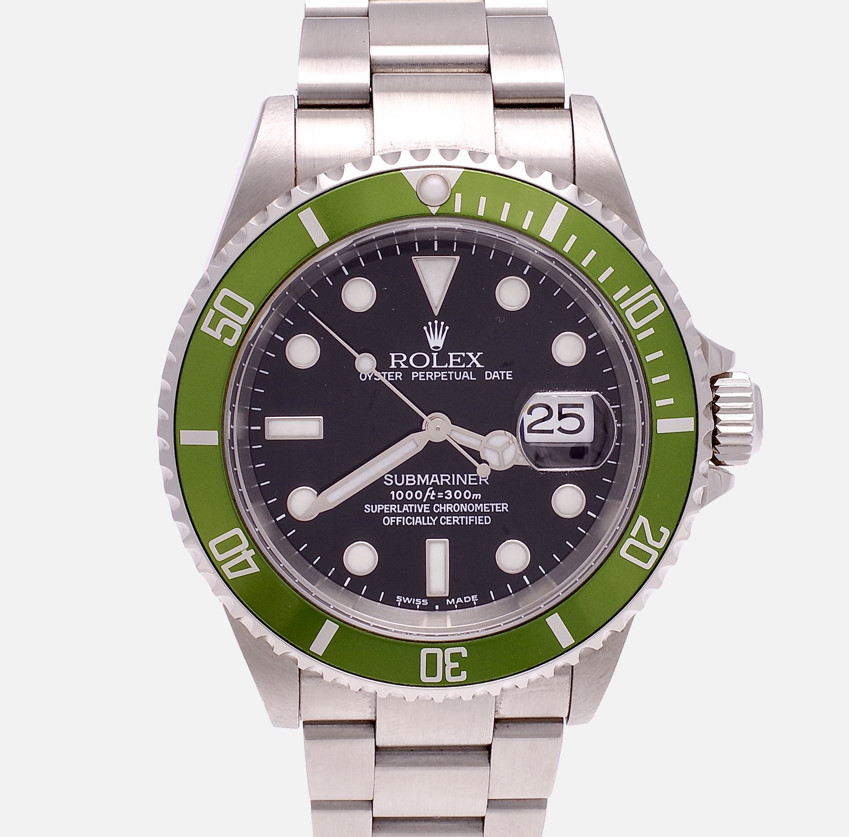 Rolex Submariner 16610LV 'Kermit' Lime Green Bezel - 2003/5 – 25 Dials