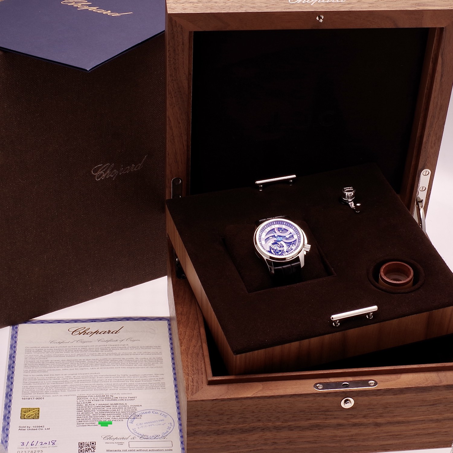 Chopard L.U.C. Tourbillon Tech Twist Palladium 161917-9001-1 Limited 50 ex. chopard-tourbillon-161917-9001-12