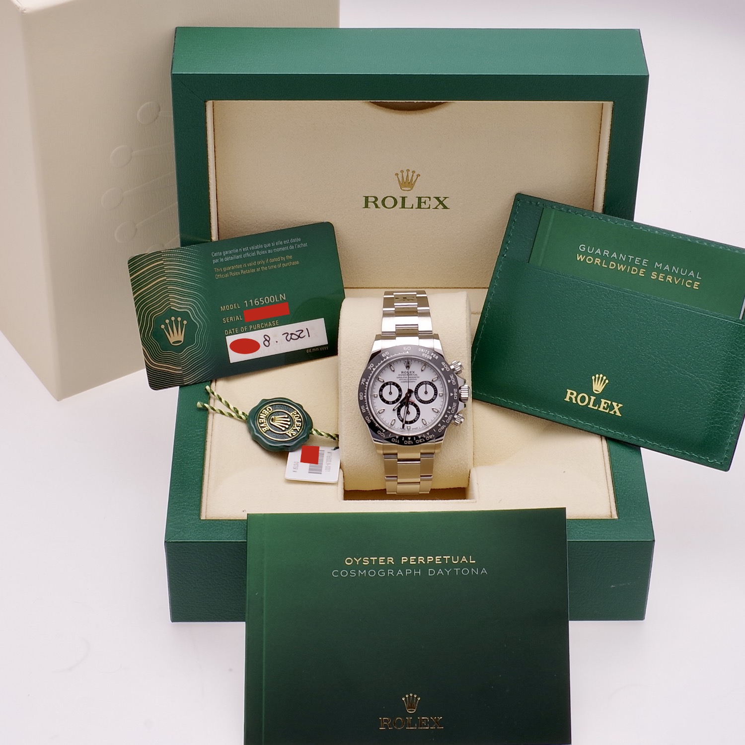 Rolex Daytona 116500LN new unworn 2021 white dial rolex-daytona-166500LN-whitedial-9