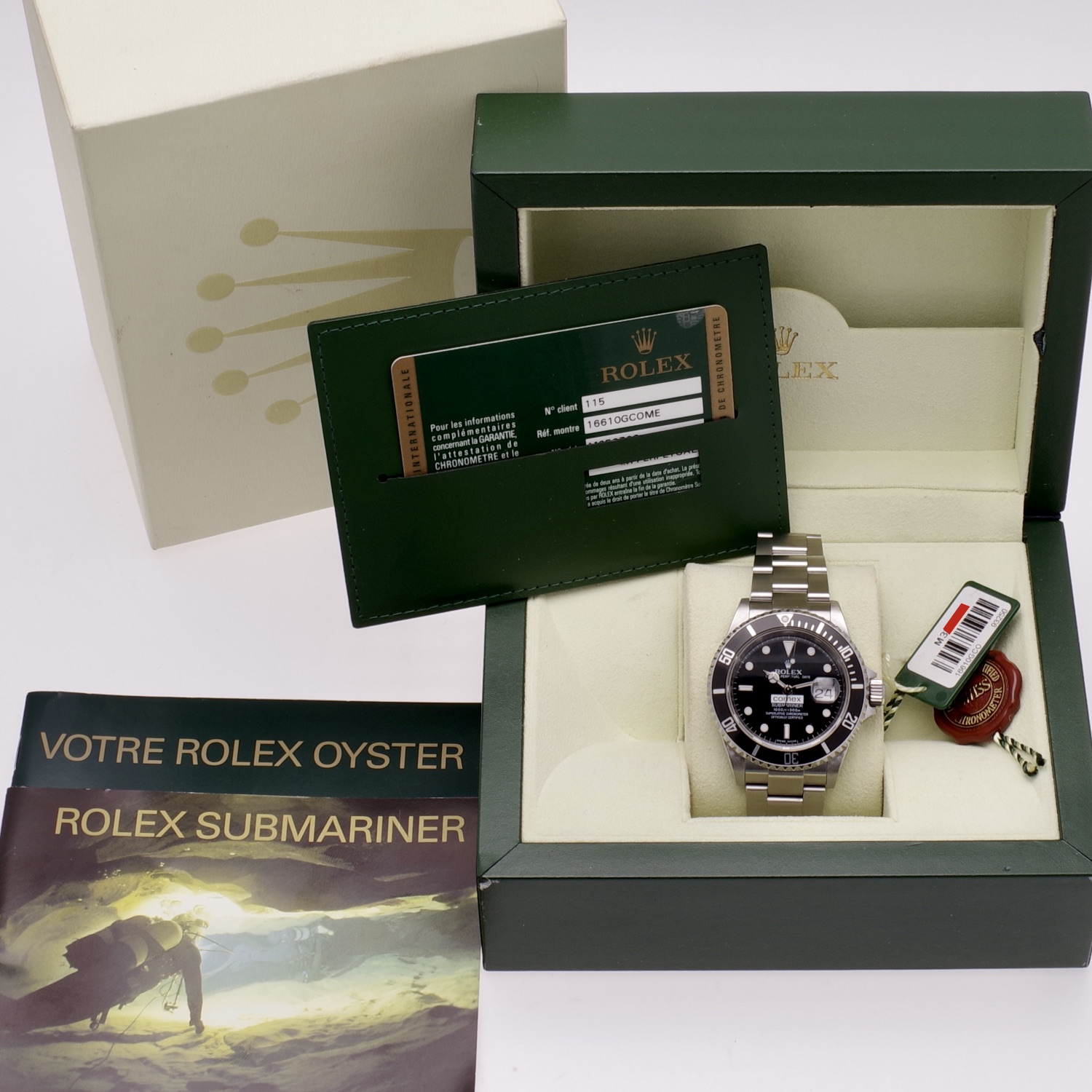 Rolex Submariner 16610 COMEX M series full set 2008 ROLEX-SUB-16610COMEX-12