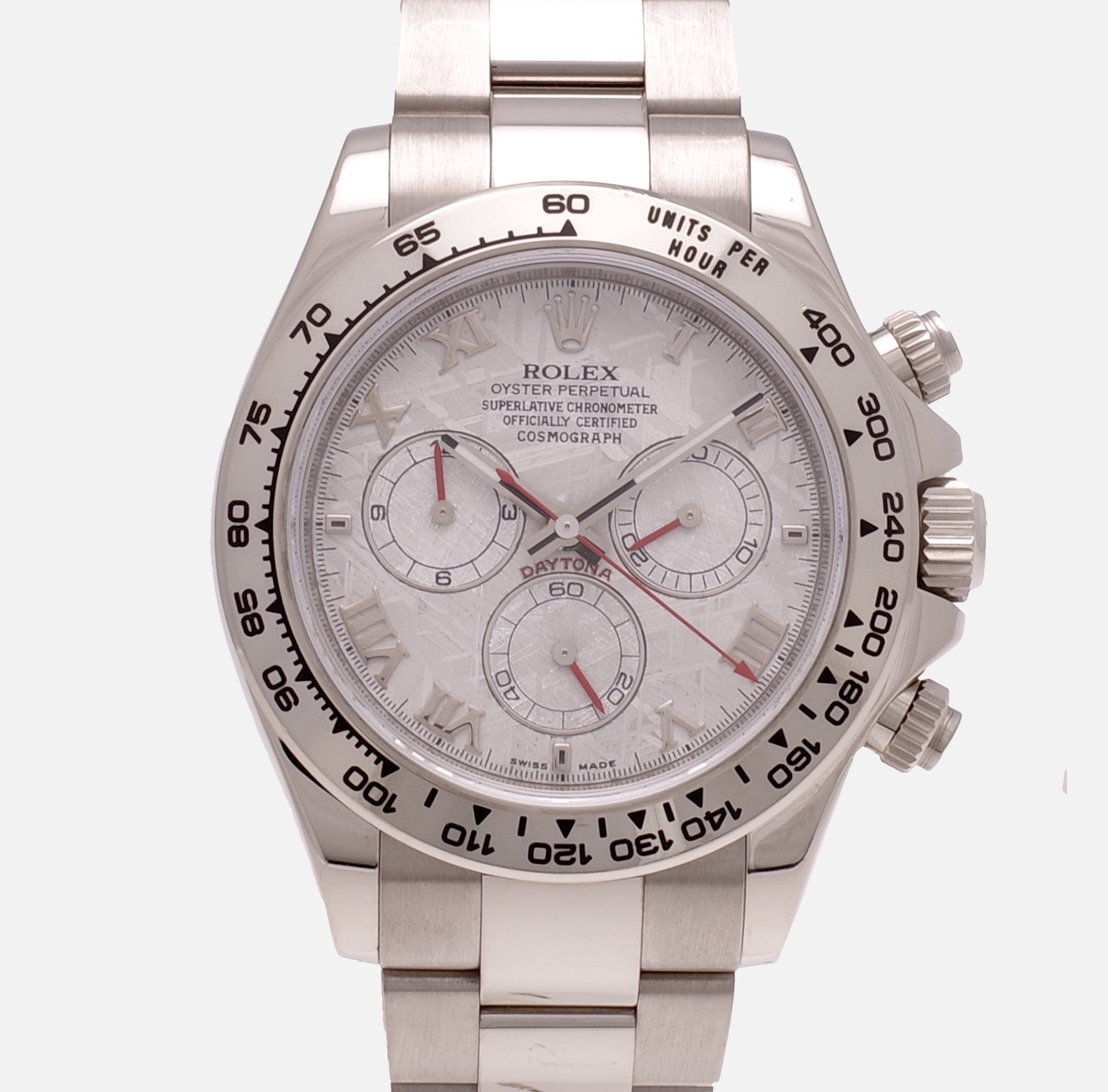 Rolex Daytona 116509 Meteorite 2010 Unpolished 18K white gold