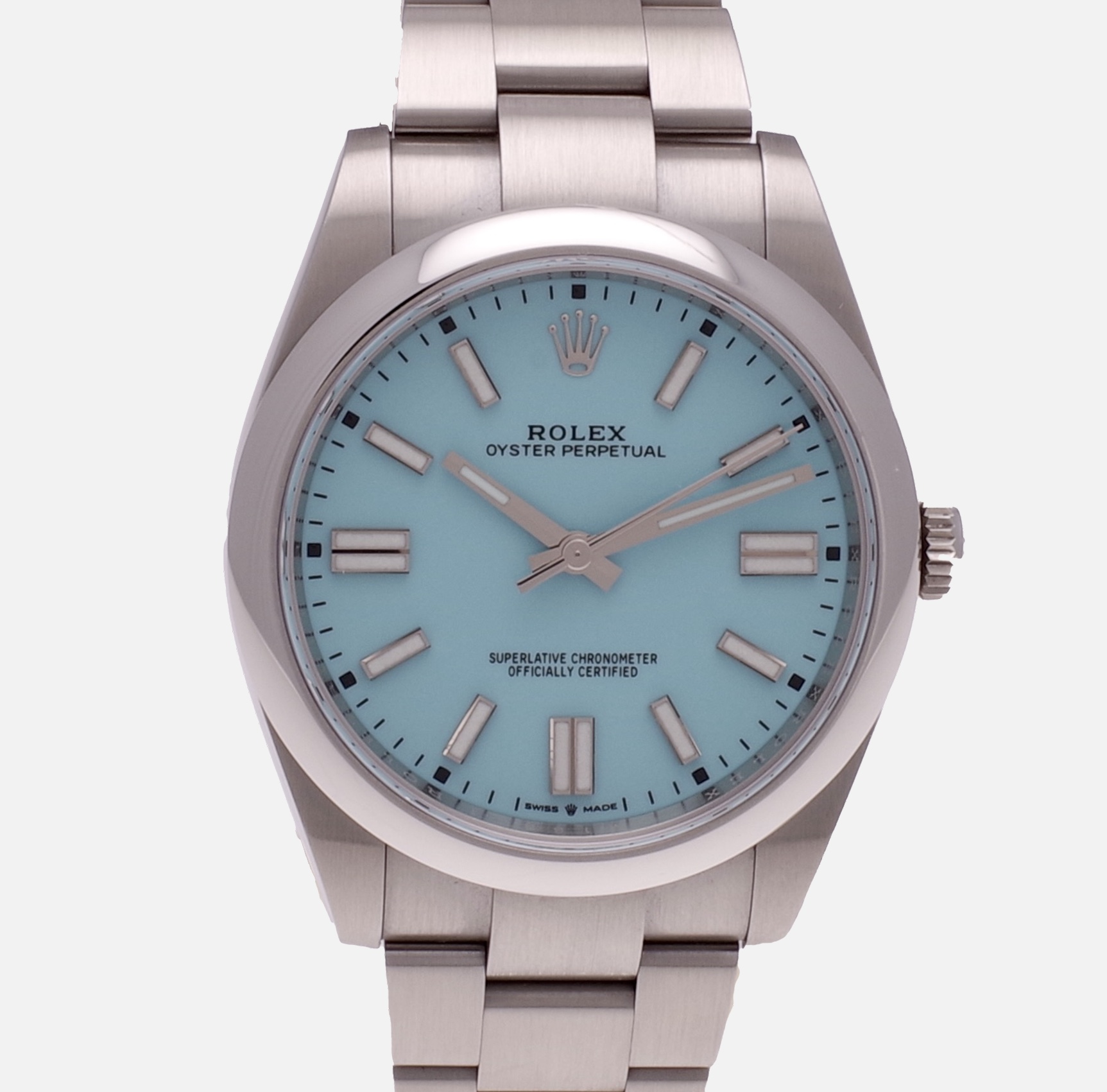 Rolex oyster perpetual on sale 41 tiffany blue