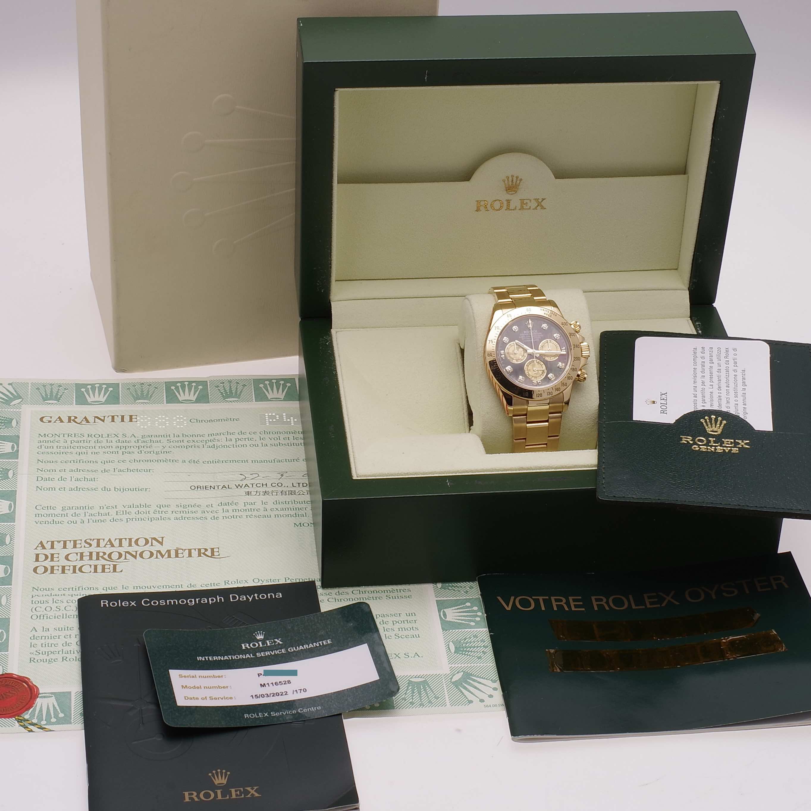 Rolex Daytona 116528 2001 P series Tahitian MOP Mother of Pearl rolex-daytona-116528-MOP-12