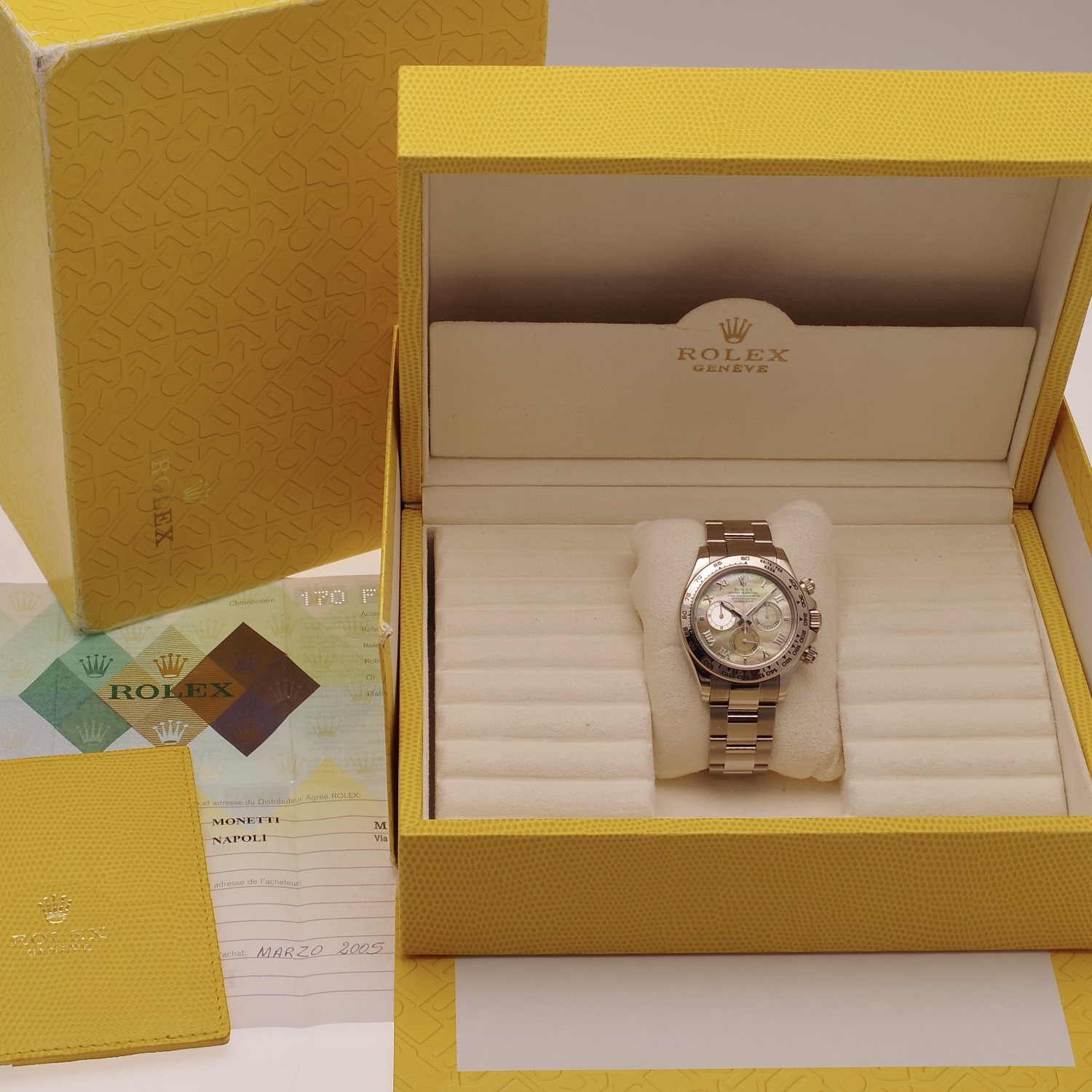 Rolex Daytona 116509 18k Beach full set 2004 rolex-daytona-beach-jaune-116509-8