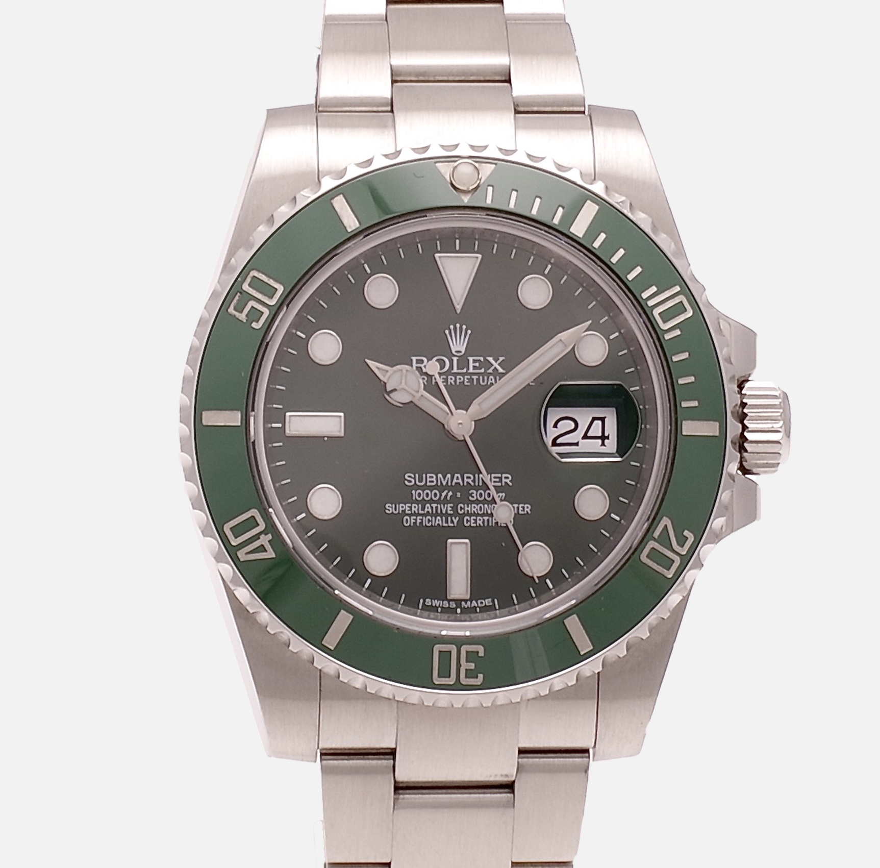 Rolex : Submariner - 116610LV Hulk like new 2013