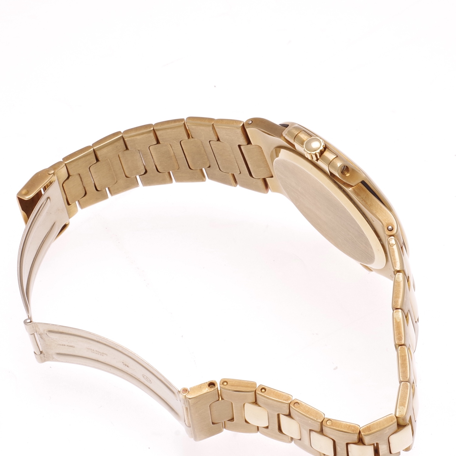 Patek Philippe Nautilus 3700/1 gold 18k Fat link Full set Jumbo 1977 patel-philippe-nautilus-3700-or-9