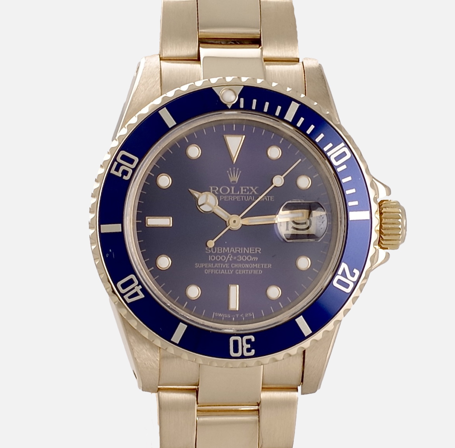 Rolex : Submariner - 16808  18K yellow gold 1981 tritium dial