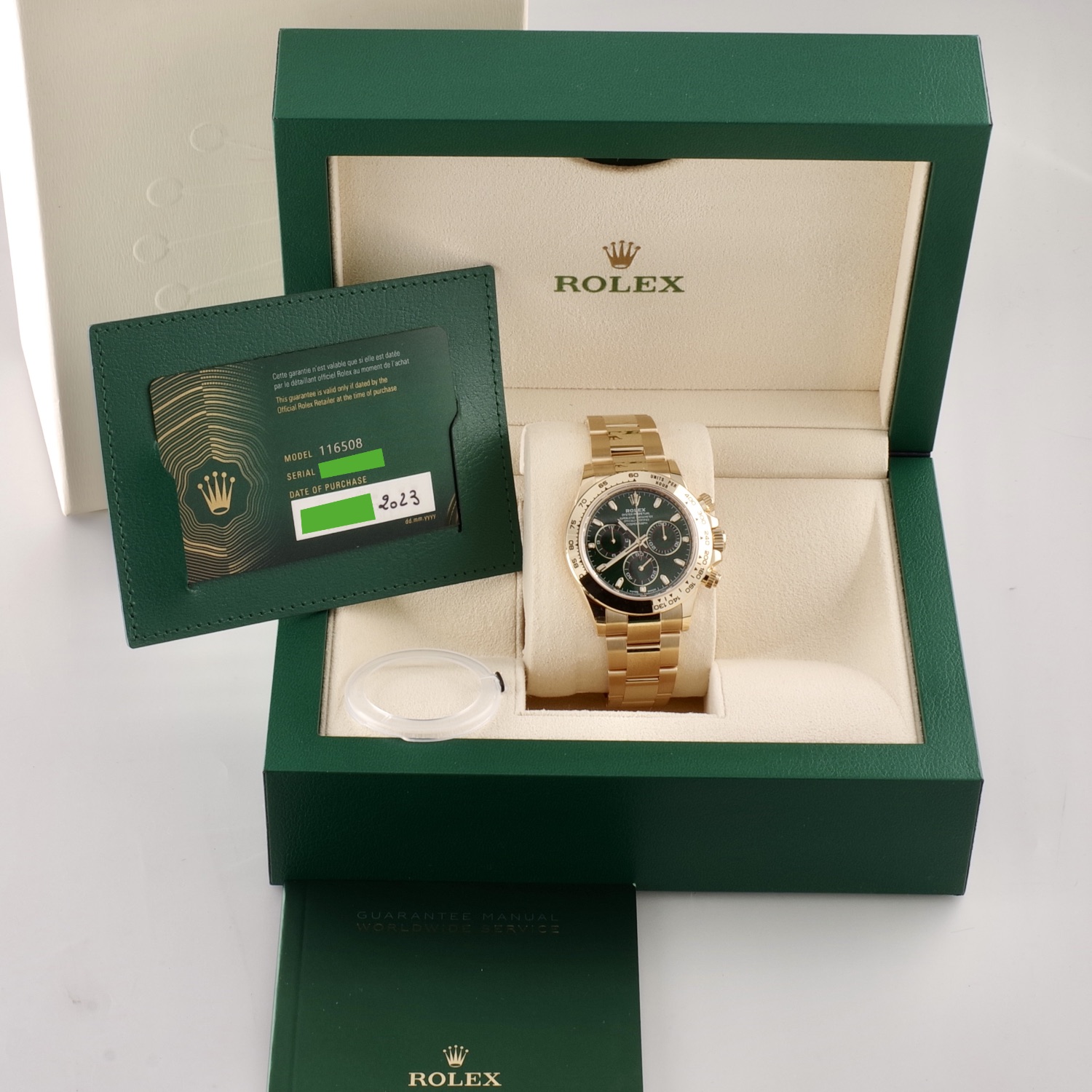Rolex Daytona 116508 Green dial new unworn 2023 rolex-daytona-116508-green-2023-8