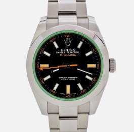 Rolex : Milgauss - 116400GV Green Crystal