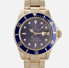 Rolex : Submariner - 16808  18K yellow gold 1981 tritium dial